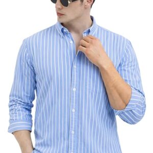 Visit the U TURN Store U TURN Men's Casual Printed Striped Stylish Latest Formal Shirt for Men